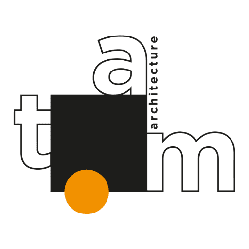 logo noir et orange de tam architecture agence toulouse