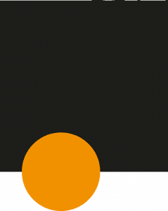 logo simplifié de tam architecture en noir et orange et en format favicon